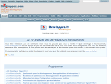 Tablet Screenshot of developpez.tv